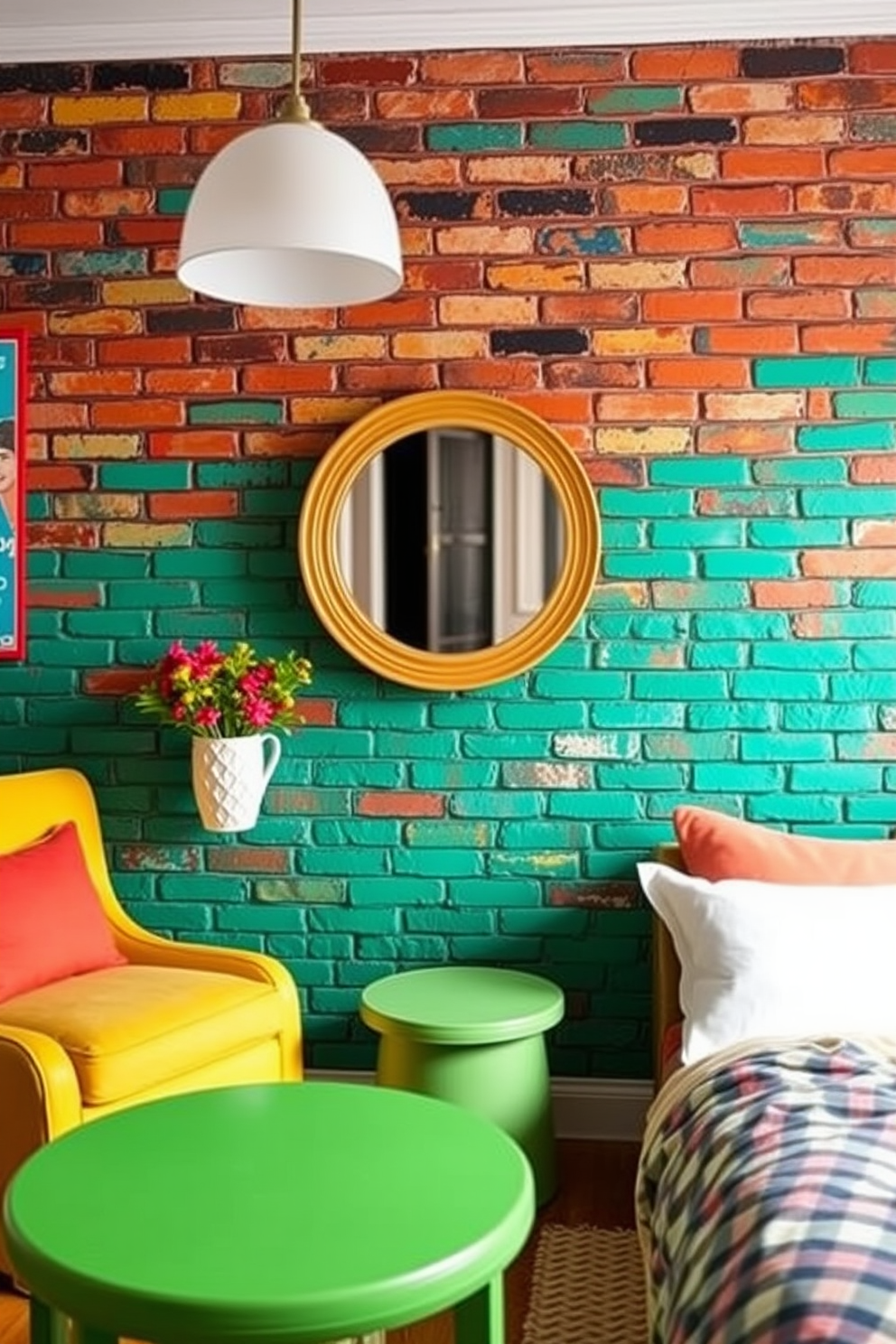 Brick Wallpaper Decorating Ideas 22