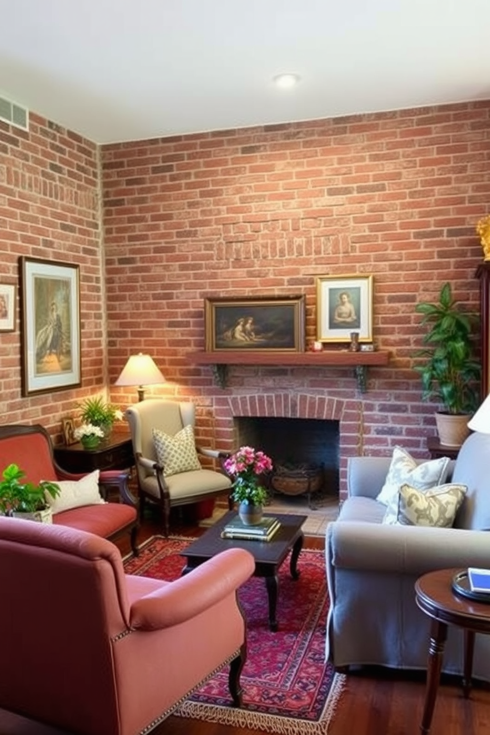 Brick Wallpaper Decorating Ideas 23