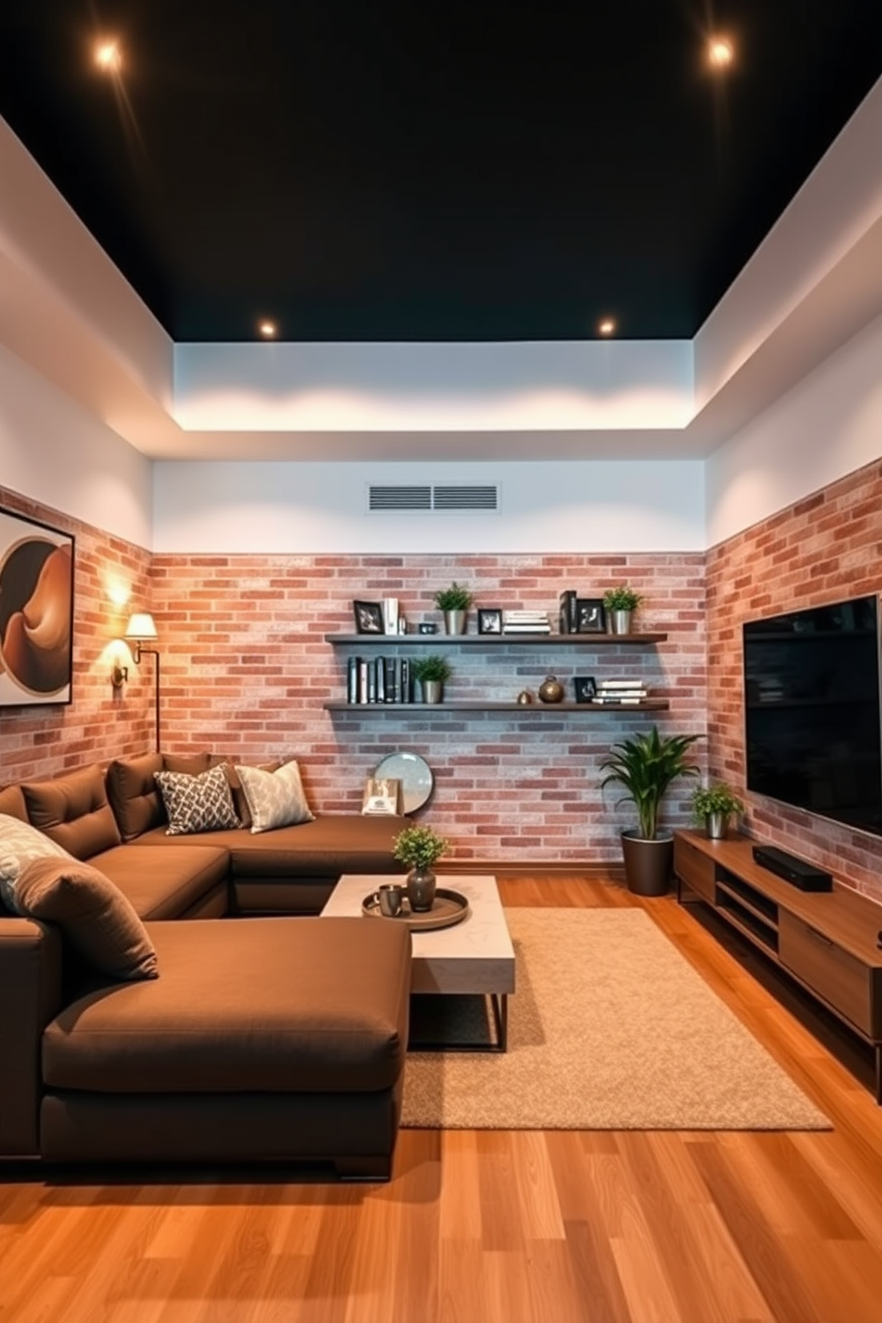 Brick Wallpaper Decorating Ideas 24