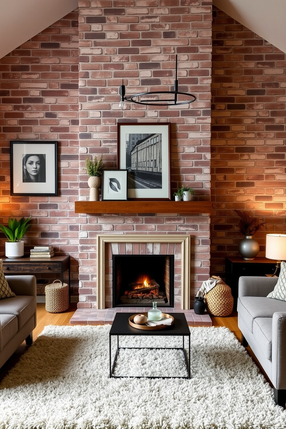 Brick Wallpaper Decorating Ideas 27