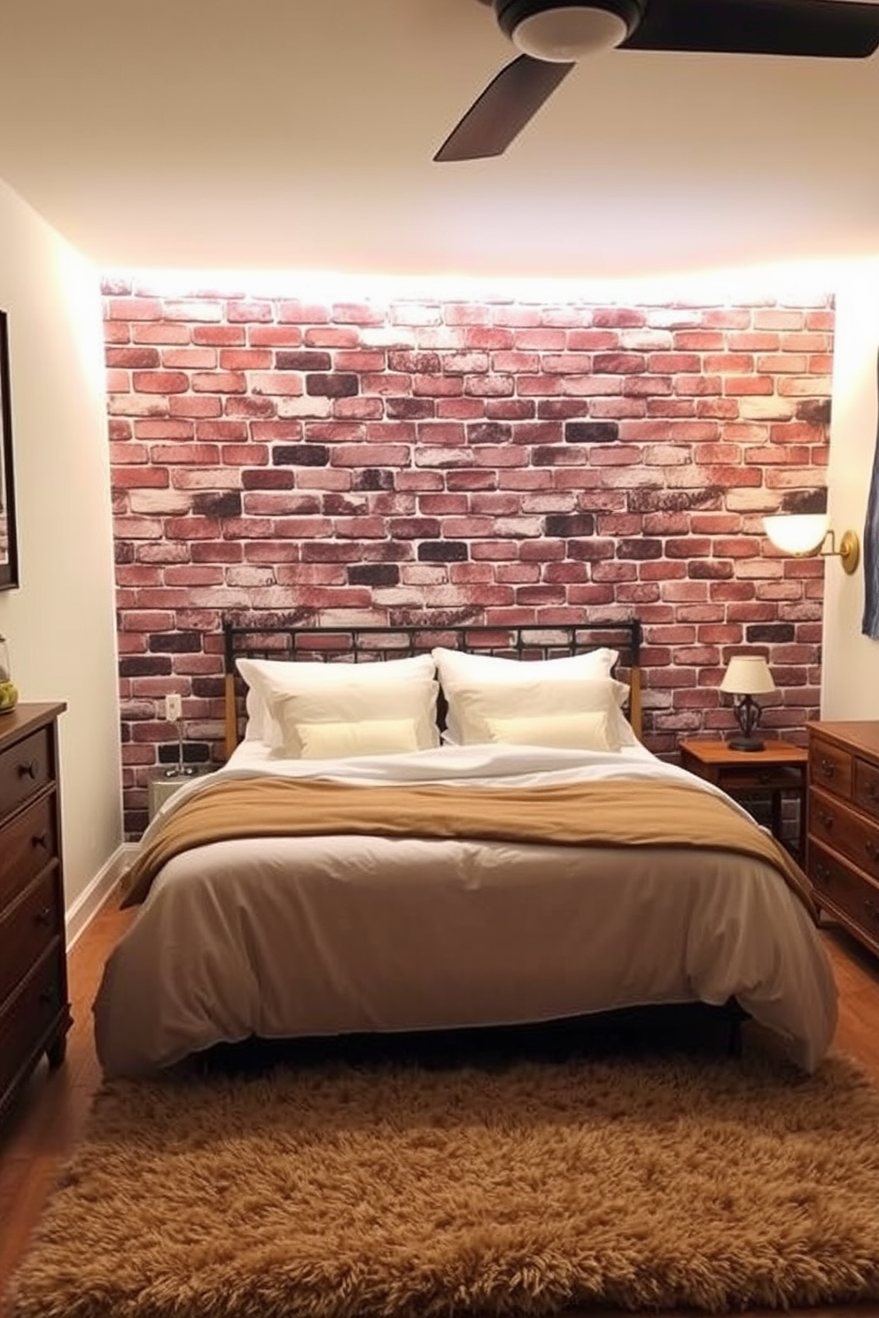 Brick Wallpaper Decorating Ideas 6