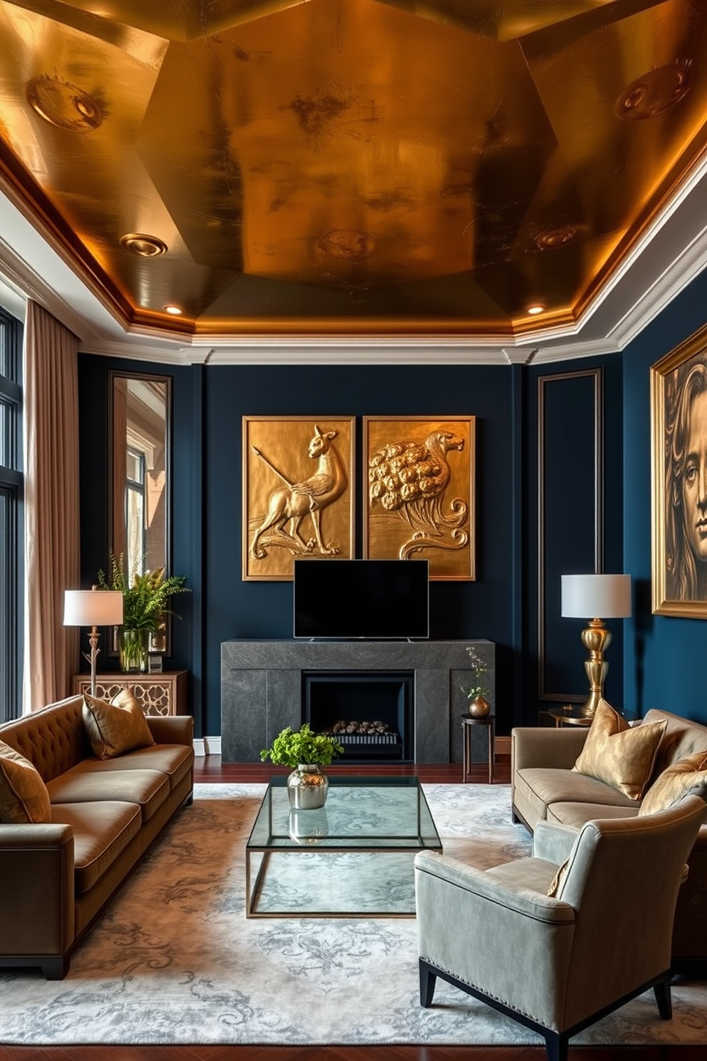 Bronze Wall Painting Ideas 26