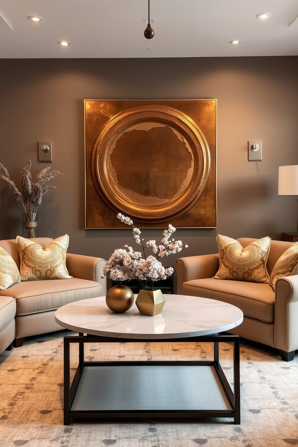 Bronze Wall Painting Ideas 28