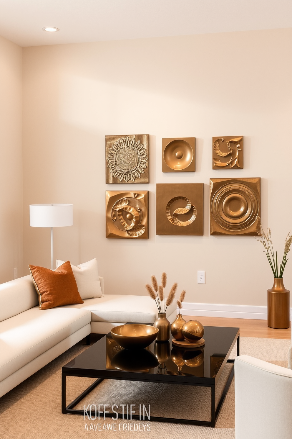 Bronze Wall Painting Ideas 29