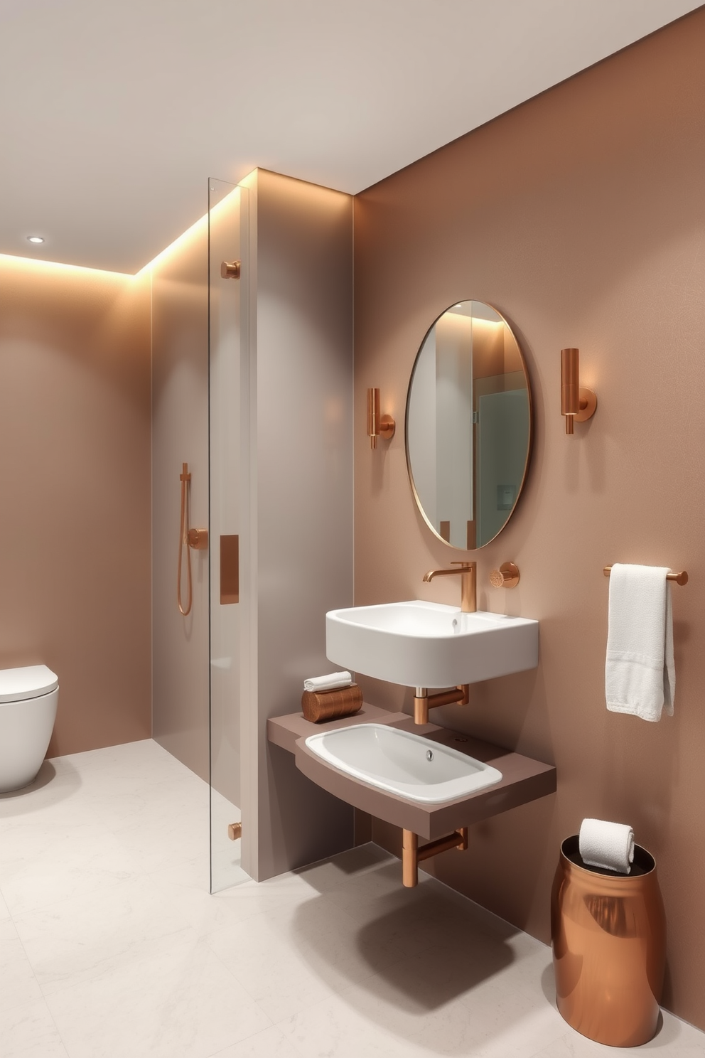 Bronze Wallpaper Decorating Ideas 16