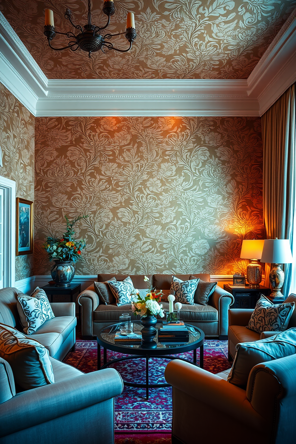 Bronze Wallpaper Decorating Ideas 21