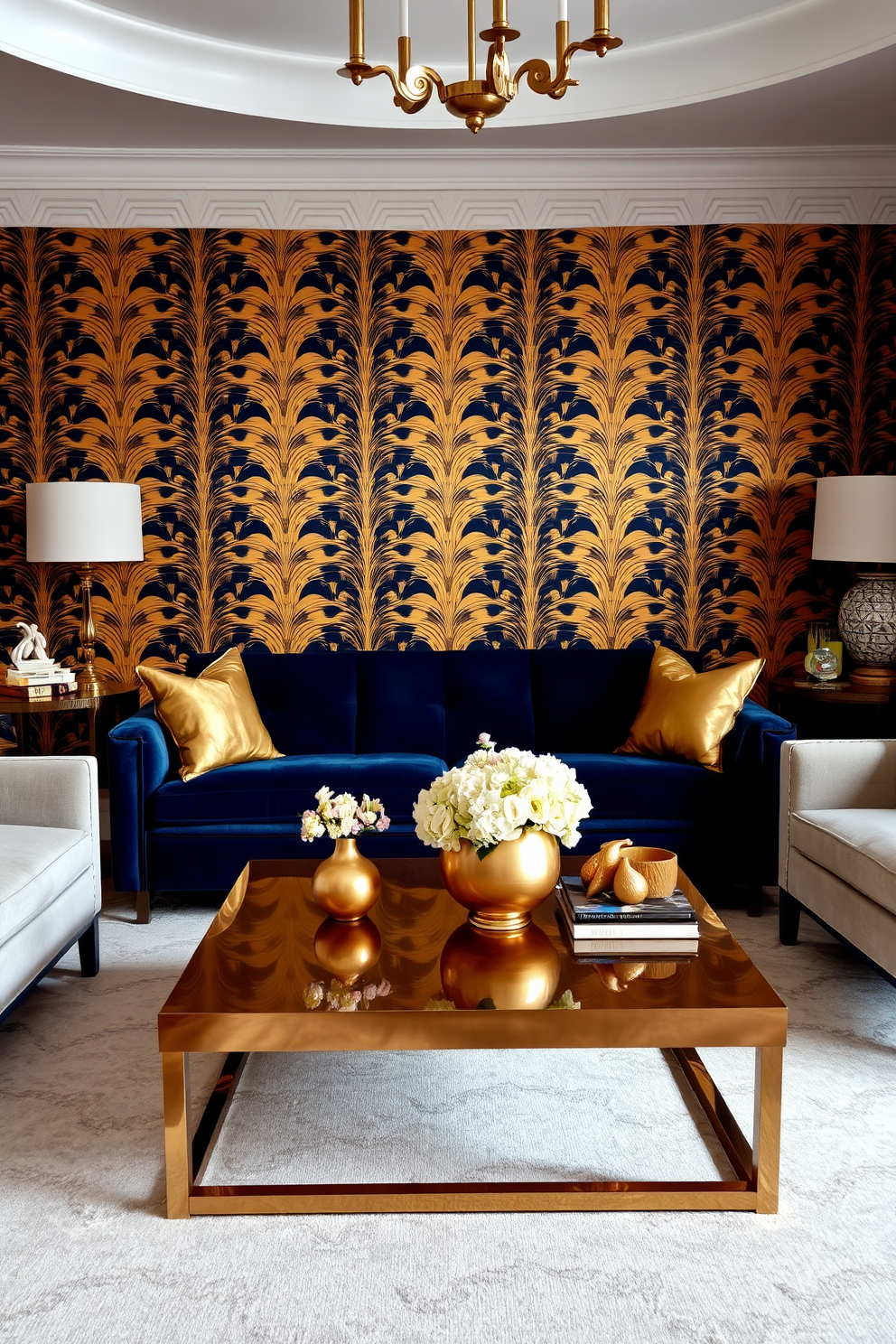 Bronze Wallpaper Decorating Ideas 22