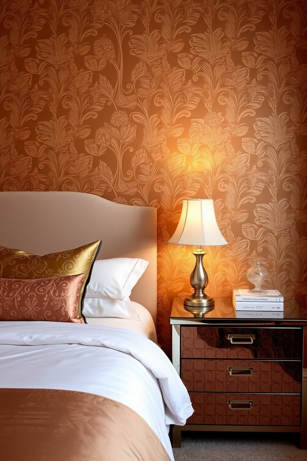 Bronze Wallpaper Decorating Ideas 24