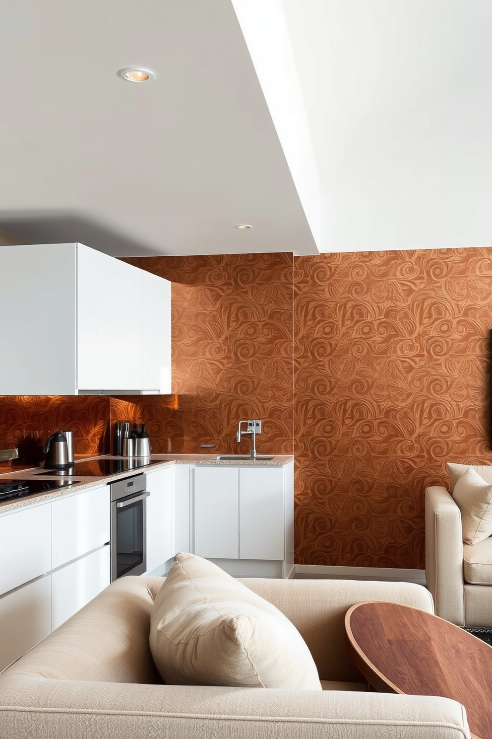 Bronze Wallpaper Decorating Ideas 4