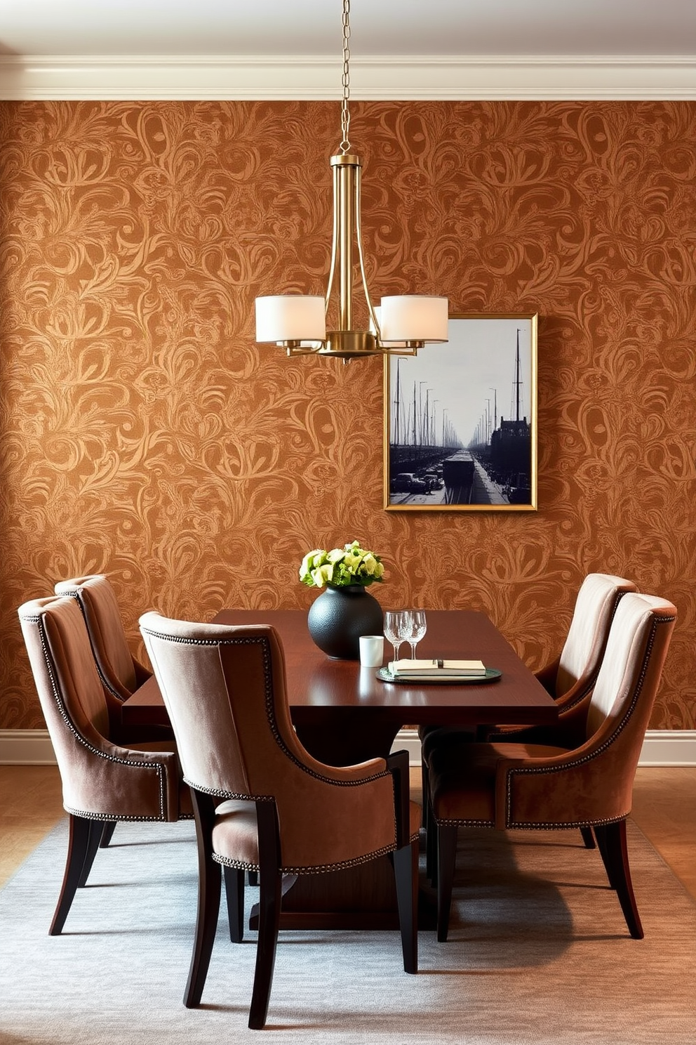 Bronze Wallpaper Decorating Ideas 5