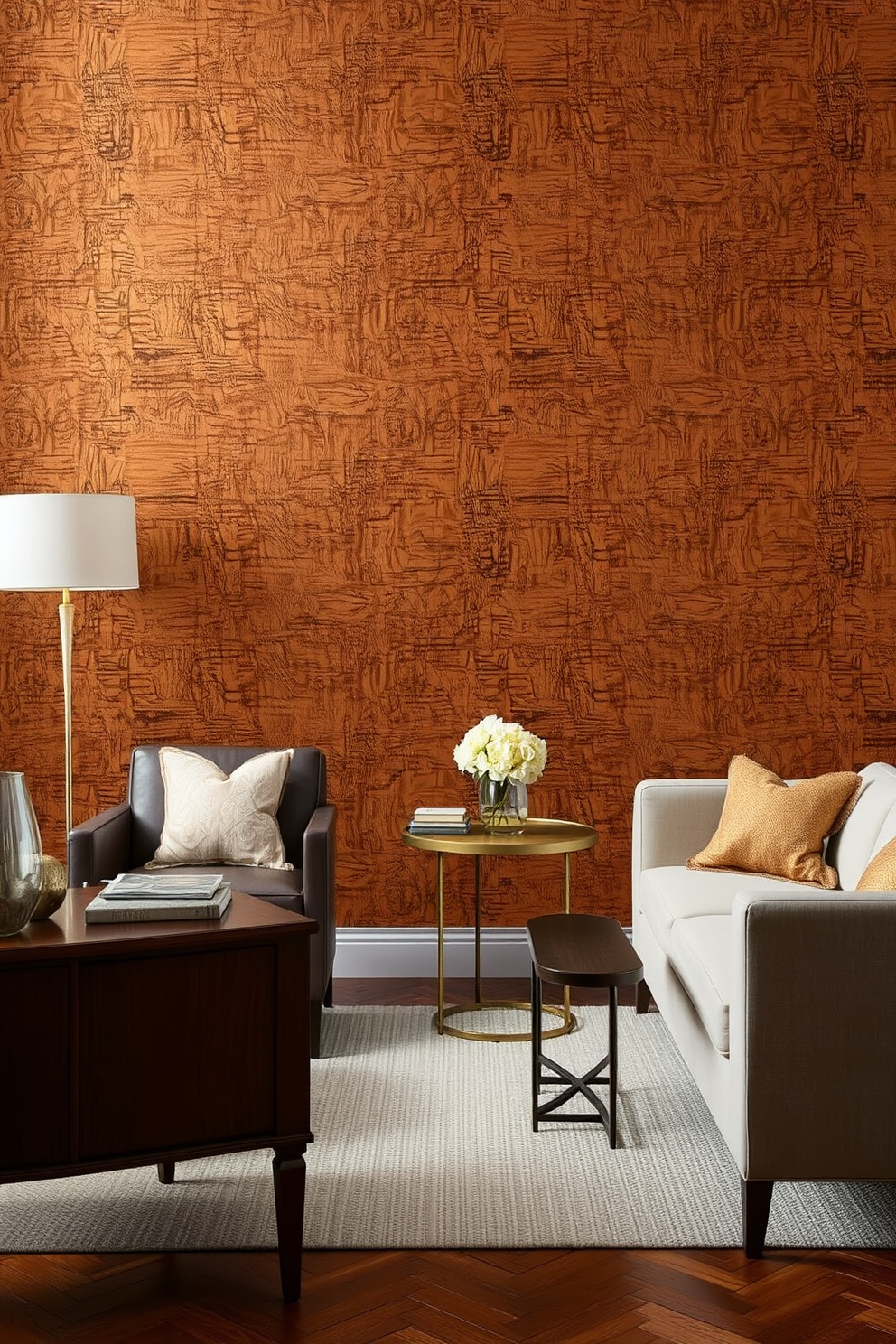 Bronze Wallpaper Decorating Ideas 6