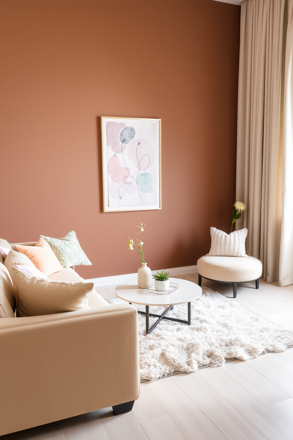 Brown Wall Painting Ideas 29