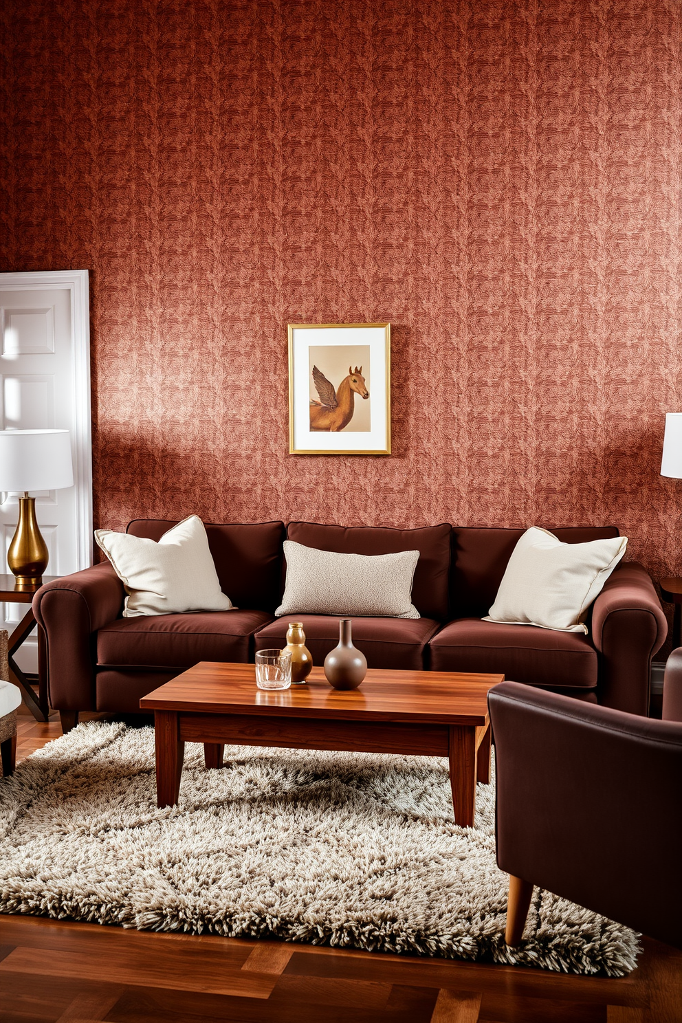 Brown Wallpaper Decorating Ideas 1