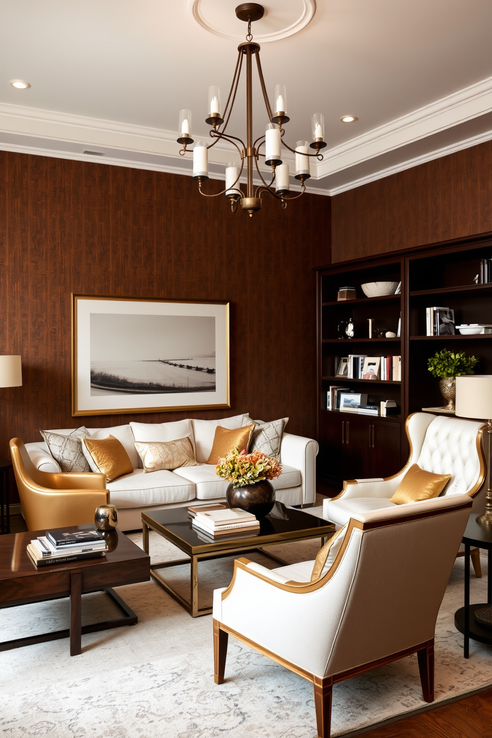 Brown Wallpaper Decorating Ideas 12