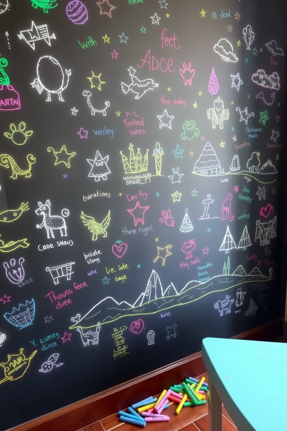 Chalkboard Wall Painting Ideas 30