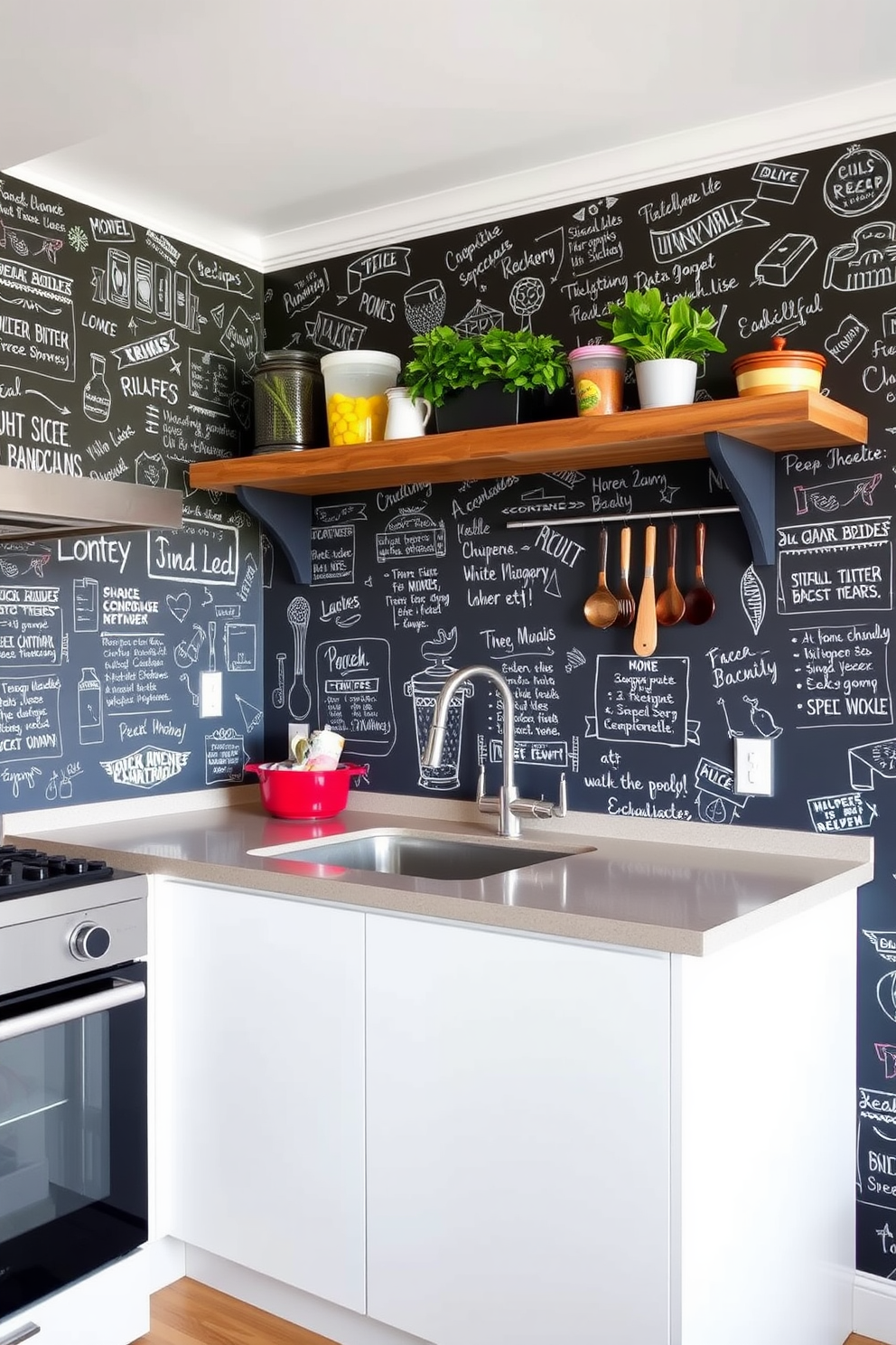 Chalkboard Wallpaper Decorating Ideas 1