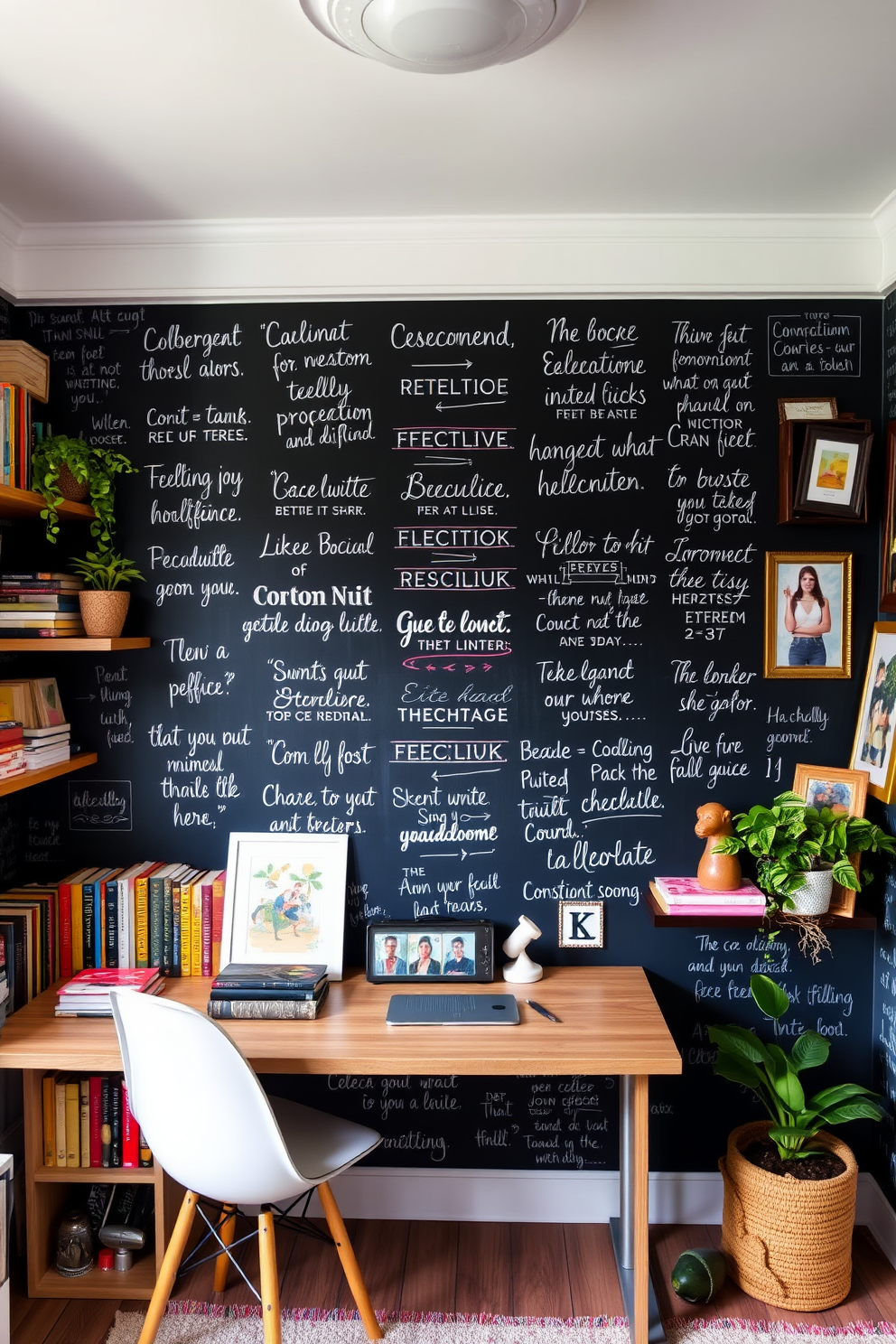 Chalkboard Wallpaper Decorating Ideas 13