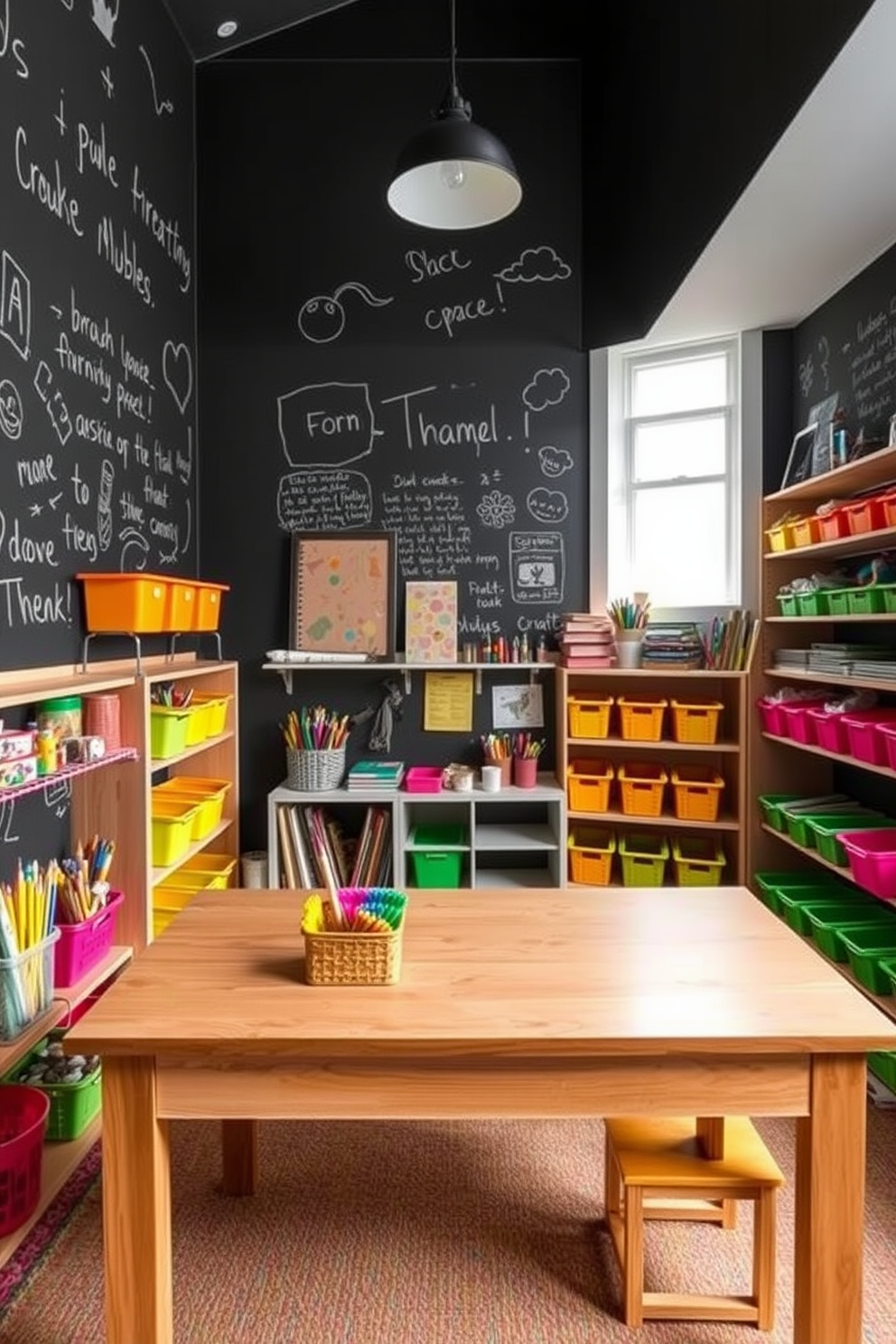 Chalkboard Wallpaper Decorating Ideas 14