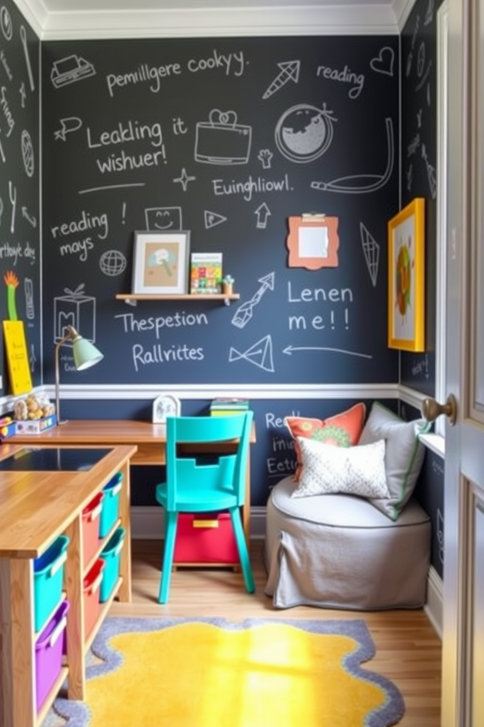 Chalkboard Wallpaper Decorating Ideas 16