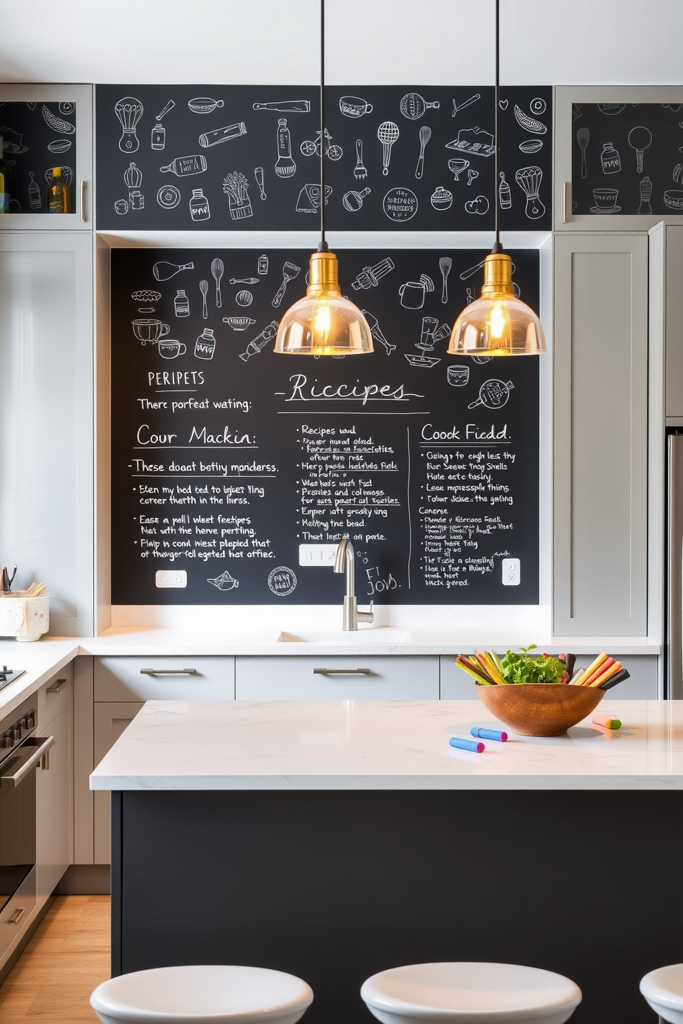 Chalkboard Wallpaper Decorating Ideas 21