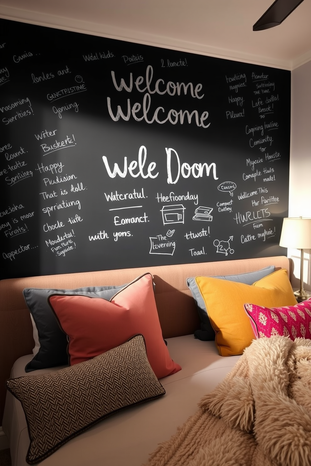 Chalkboard Wallpaper Decorating Ideas 23