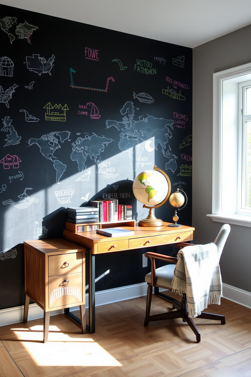 Chalkboard Wallpaper Decorating Ideas 29