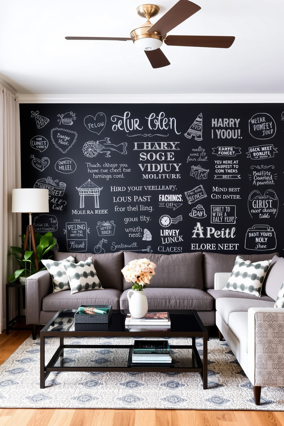 Chalkboard Wallpaper Decorating Ideas 7