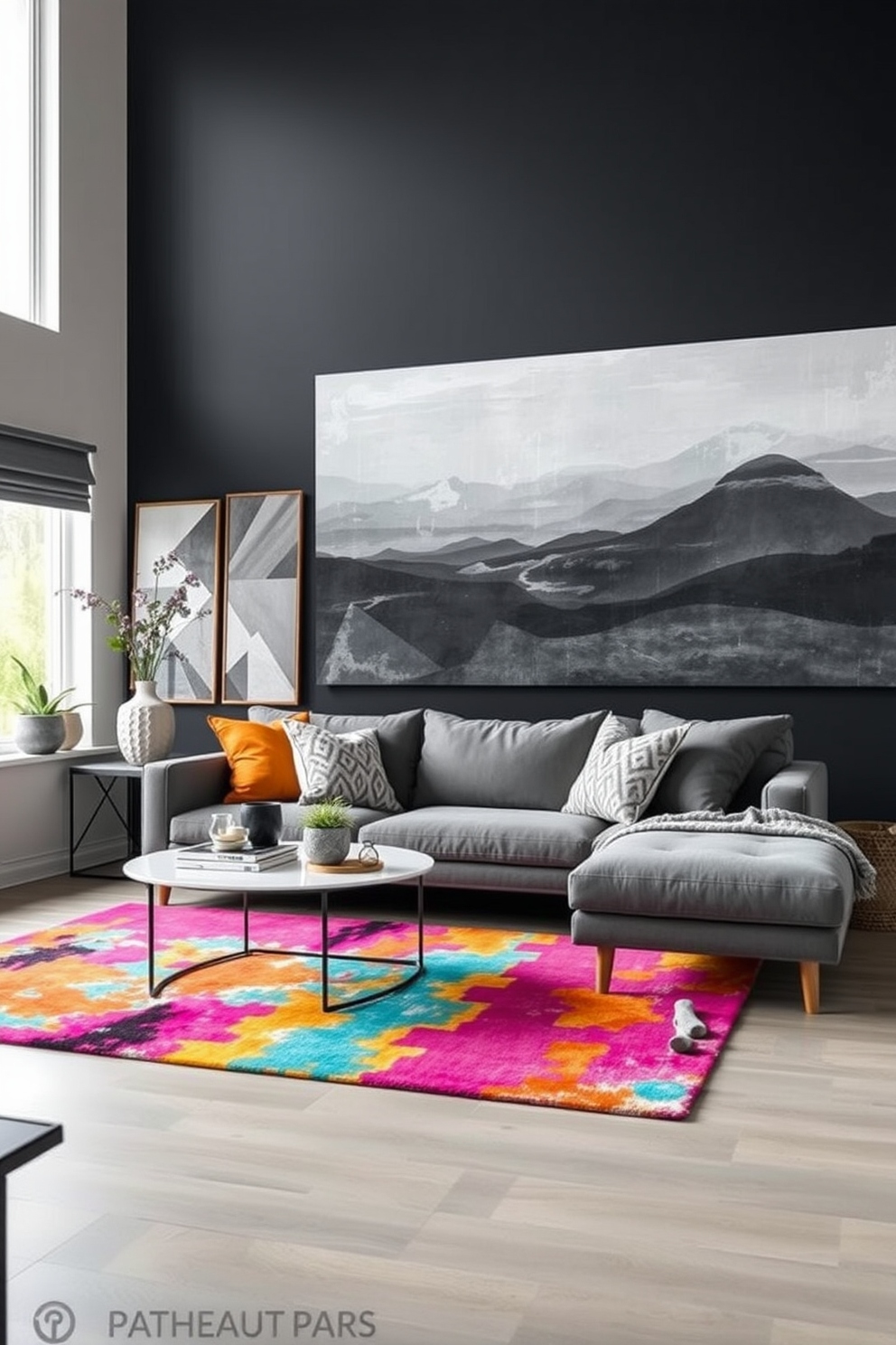 Charcoal Wall Painting Ideas 20