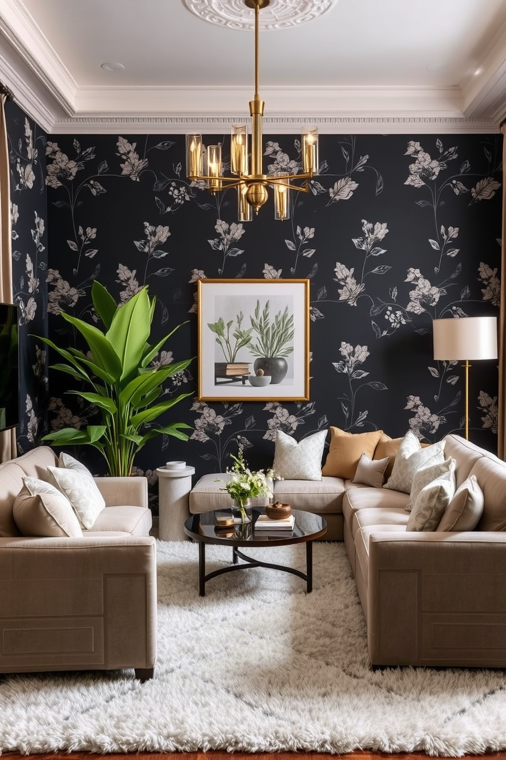 Charcoal Wallpaper Decorating Ideas 23