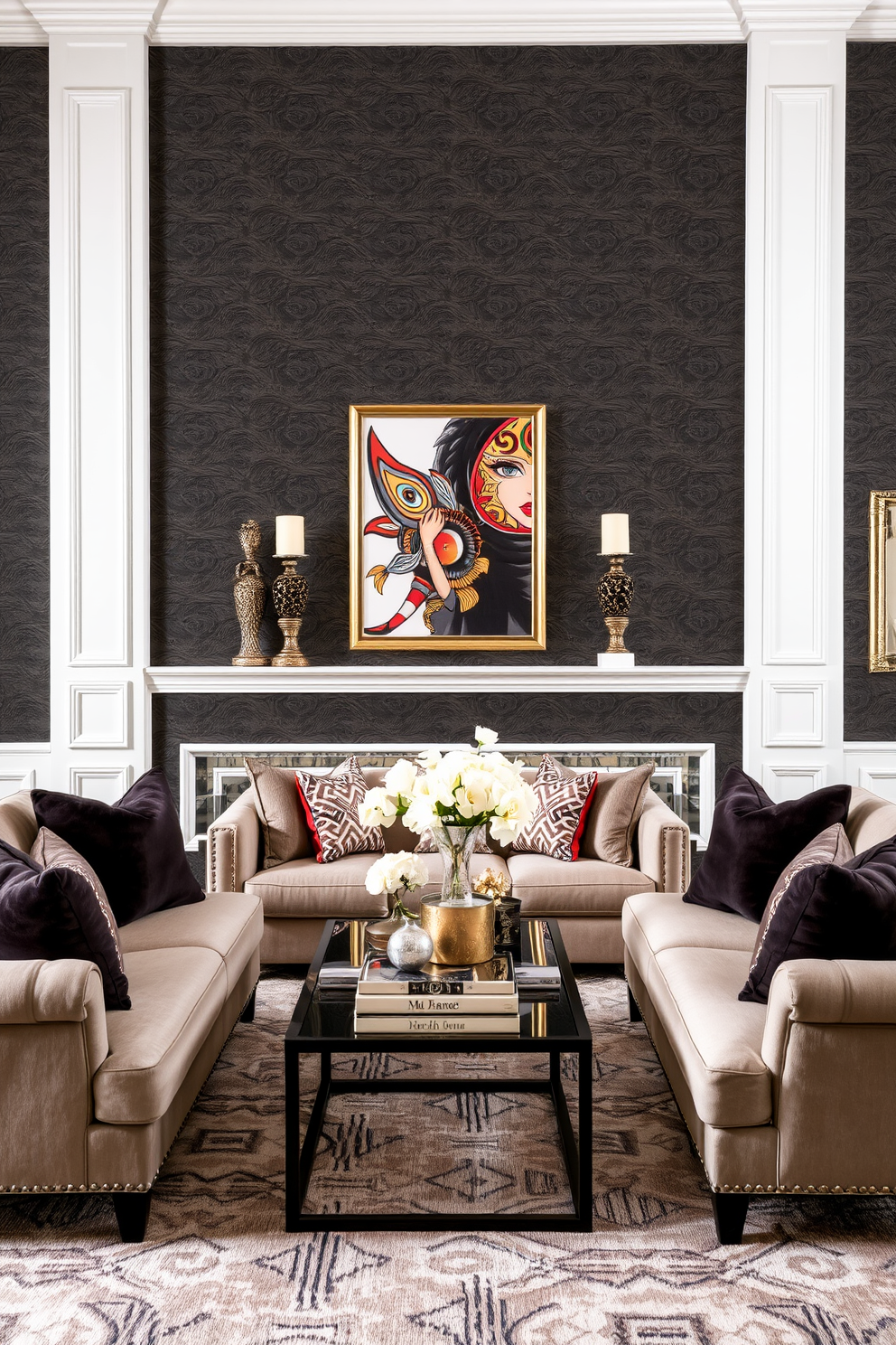 Charcoal Wallpaper Decorating Ideas 5