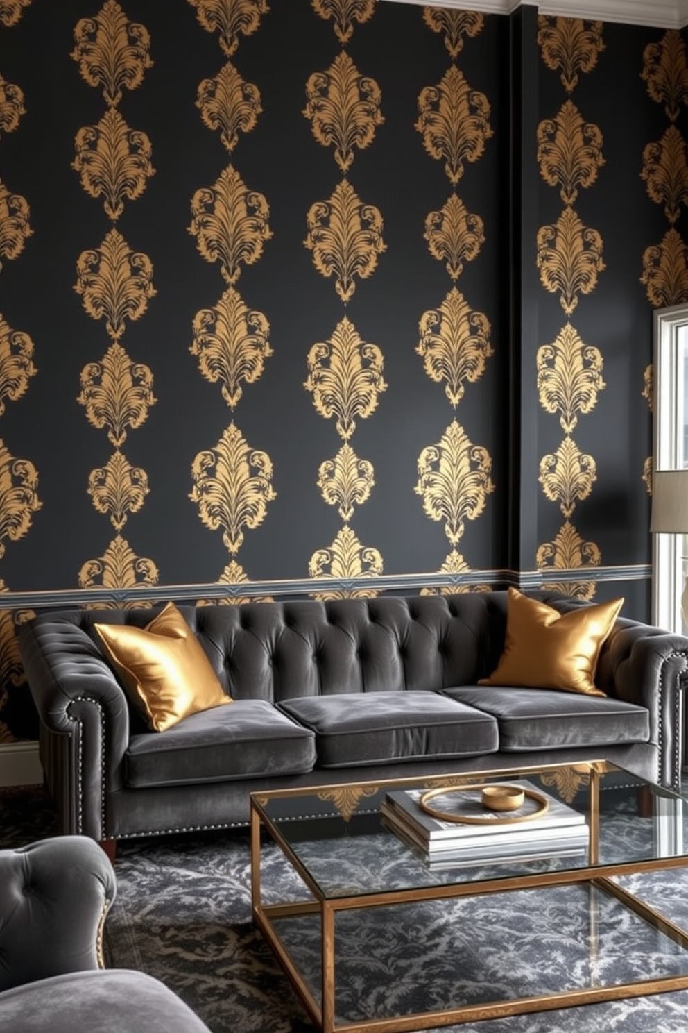 Charcoal Wallpaper Decorating Ideas 7