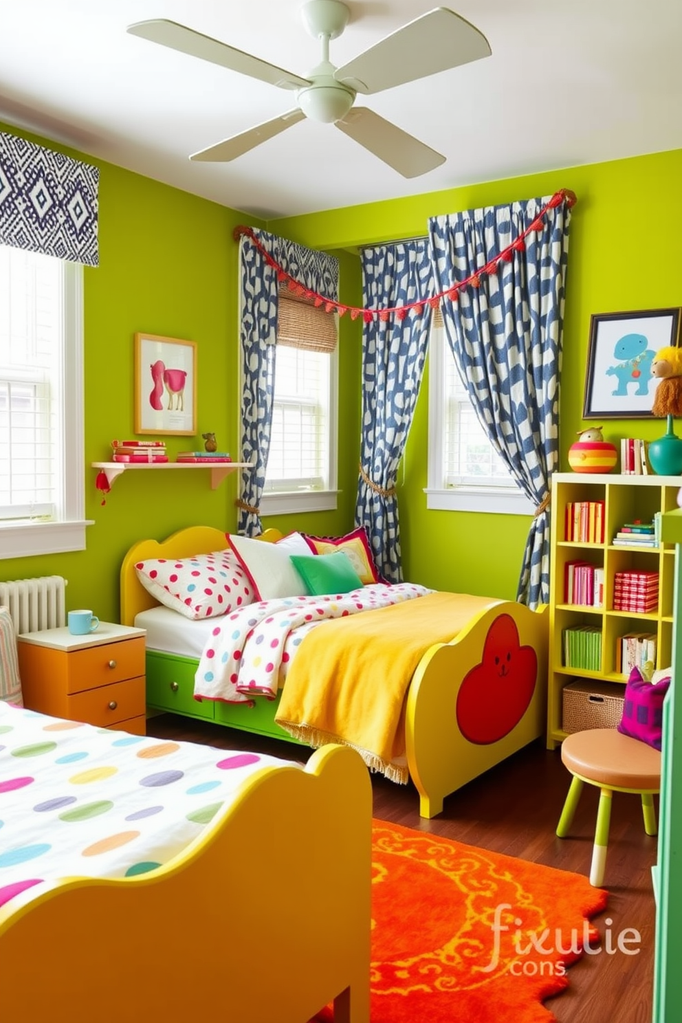 Chartreuse Wall Painting Ideas 20