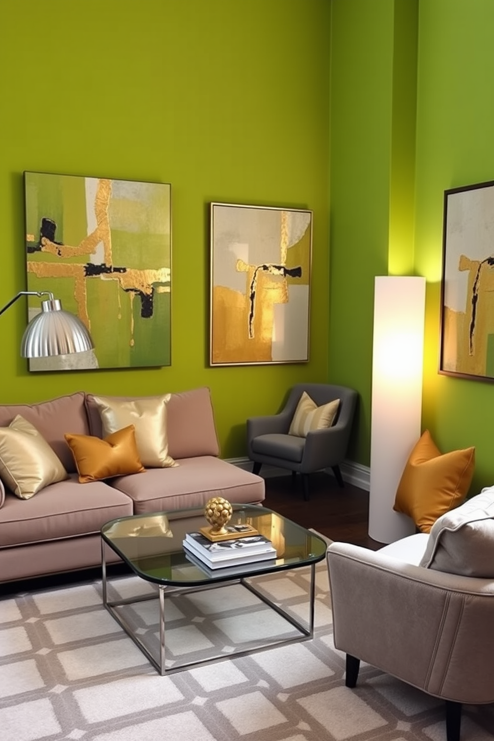 Chartreuse Wall Painting Ideas 23