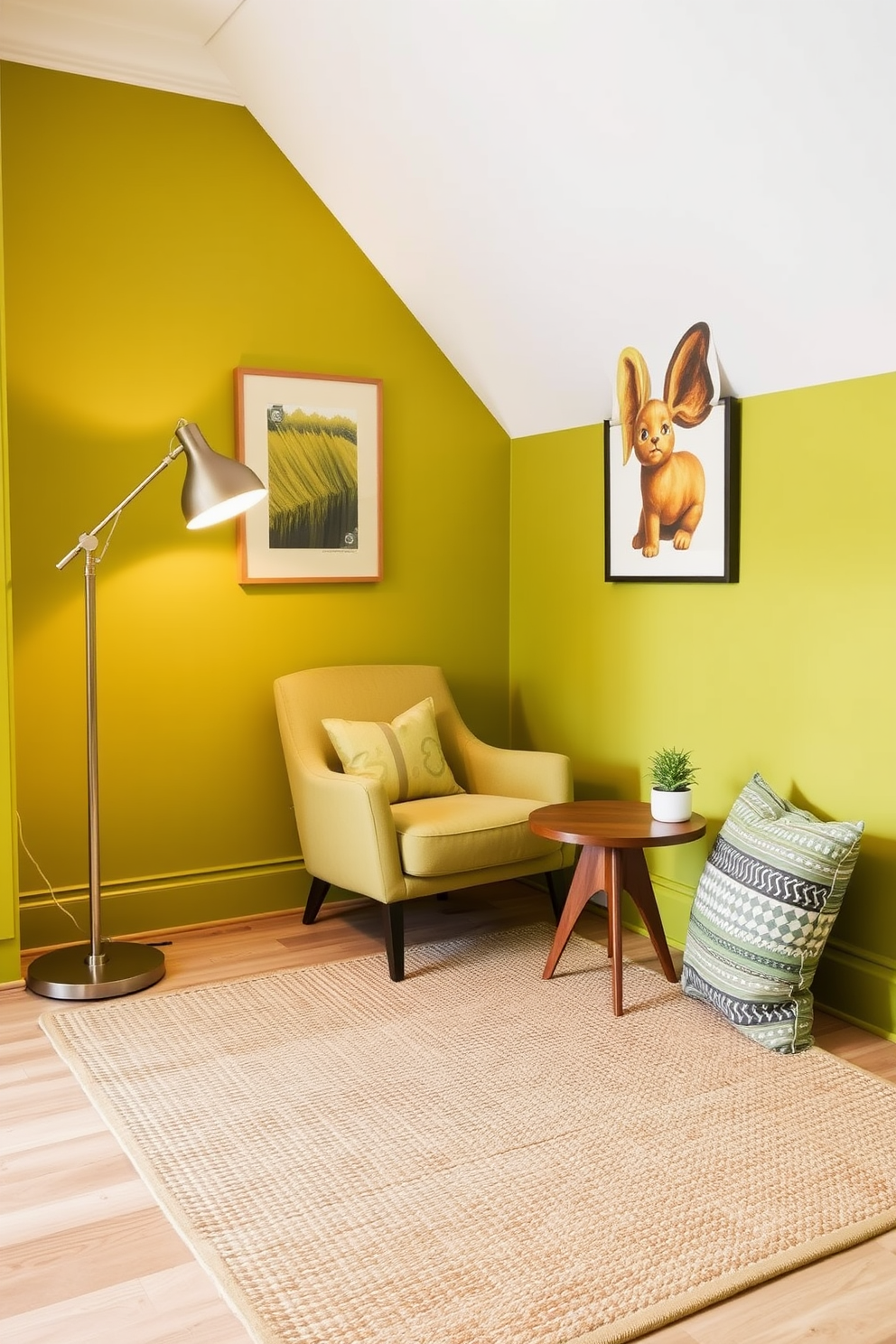 Chartreuse Wall Painting Ideas 3