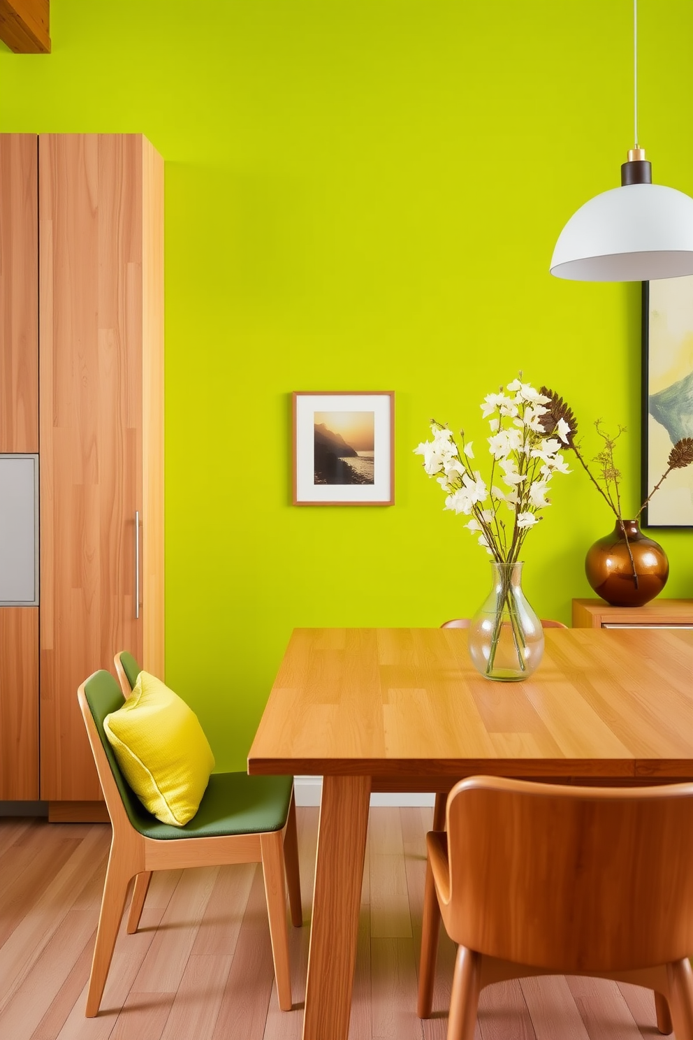 Chartreuse Wall Painting Ideas 6