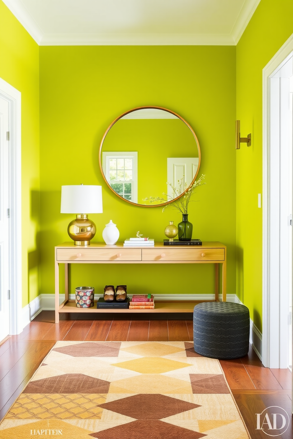 Chartreuse Wall Painting Ideas 9