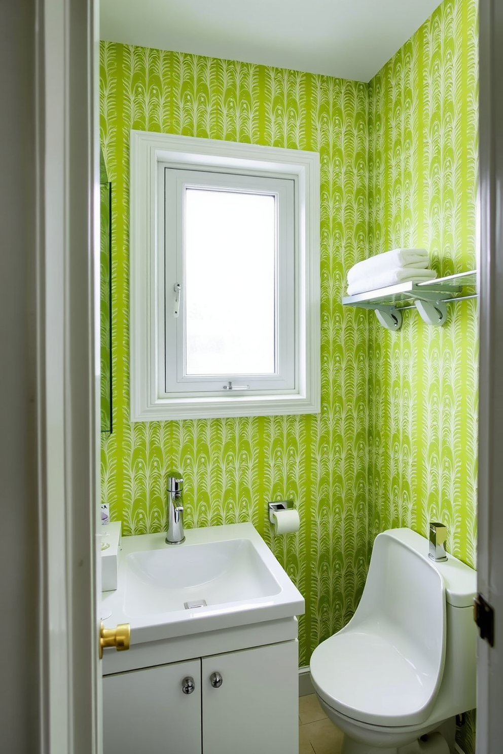 Chartreuse Wallpaper Decorating Ideas 10