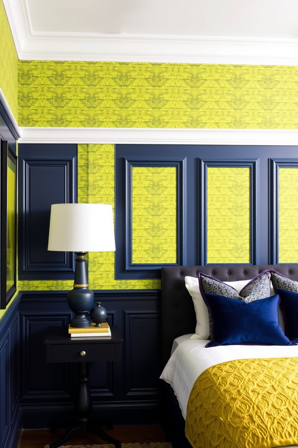 Chartreuse Wallpaper Decorating Ideas 16