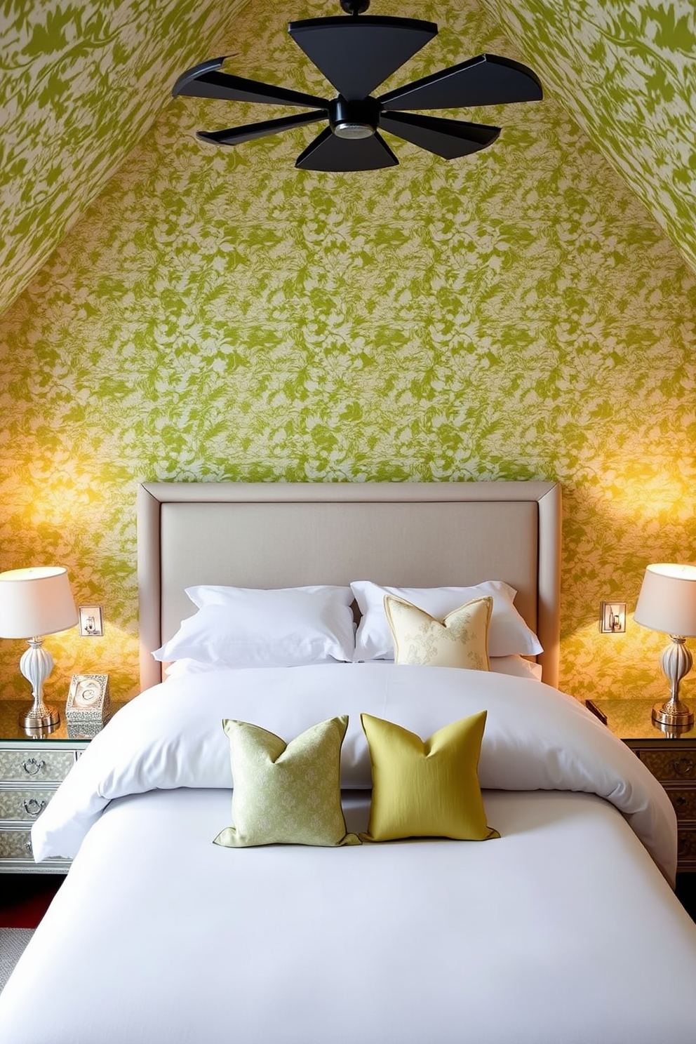 Chartreuse Wallpaper Decorating Ideas 2