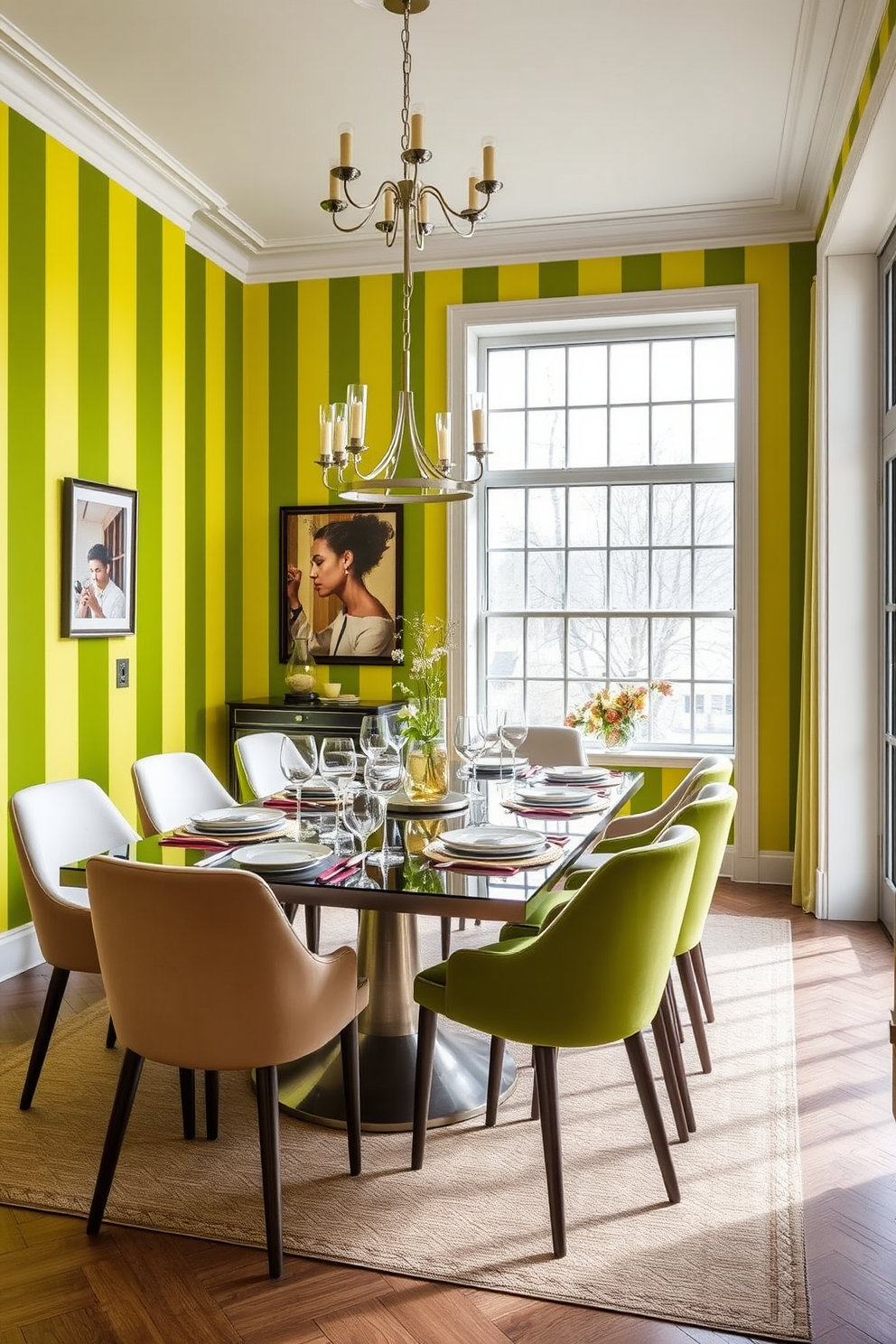 Chartreuse Wallpaper Decorating Ideas 5