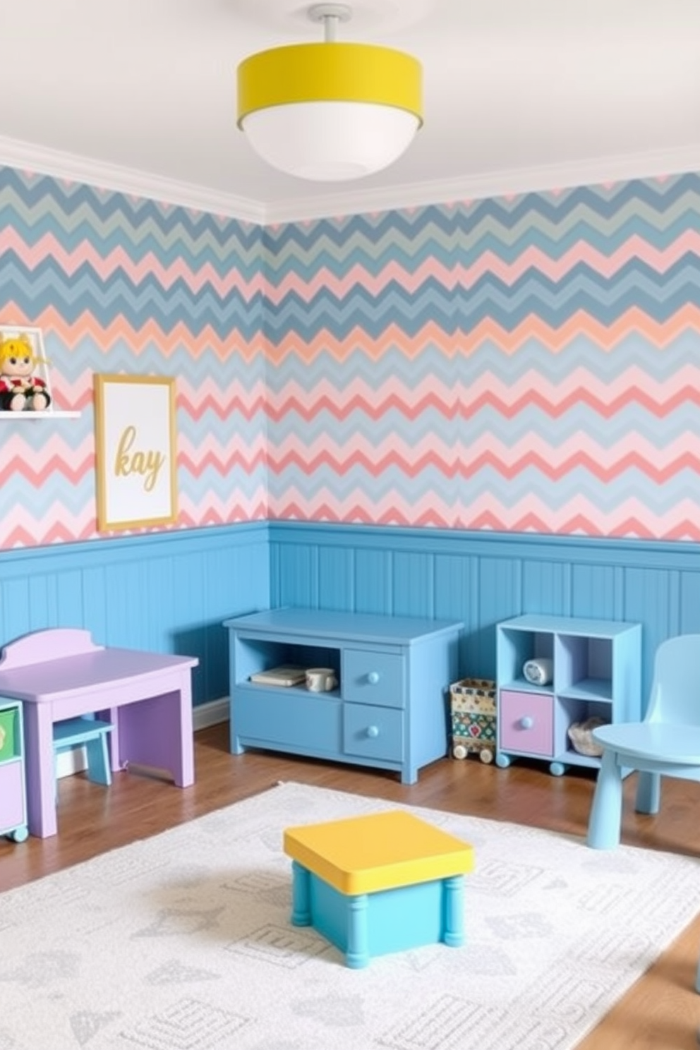 Chevron Wallpaper Decorating Ideas 10