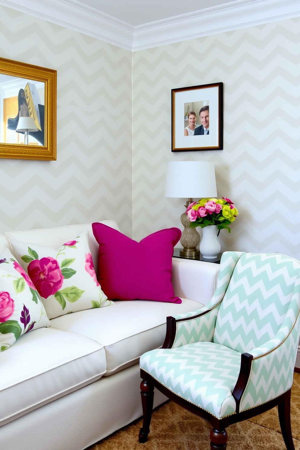 Chevron Wallpaper Decorating Ideas 13