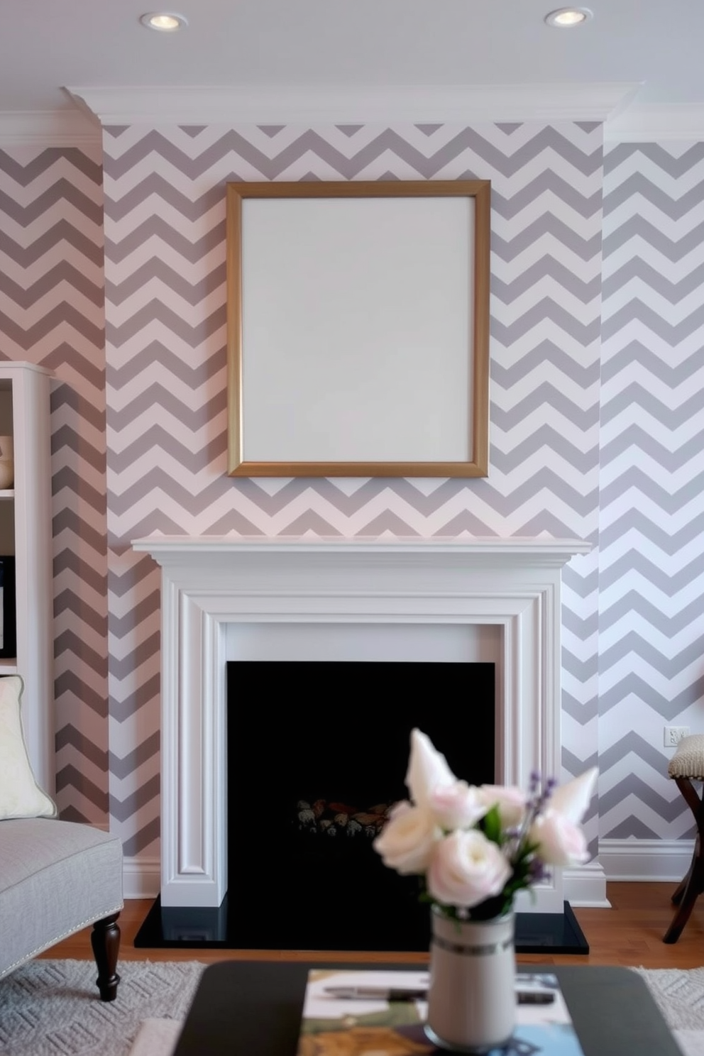 Chevron Wallpaper Decorating Ideas 16