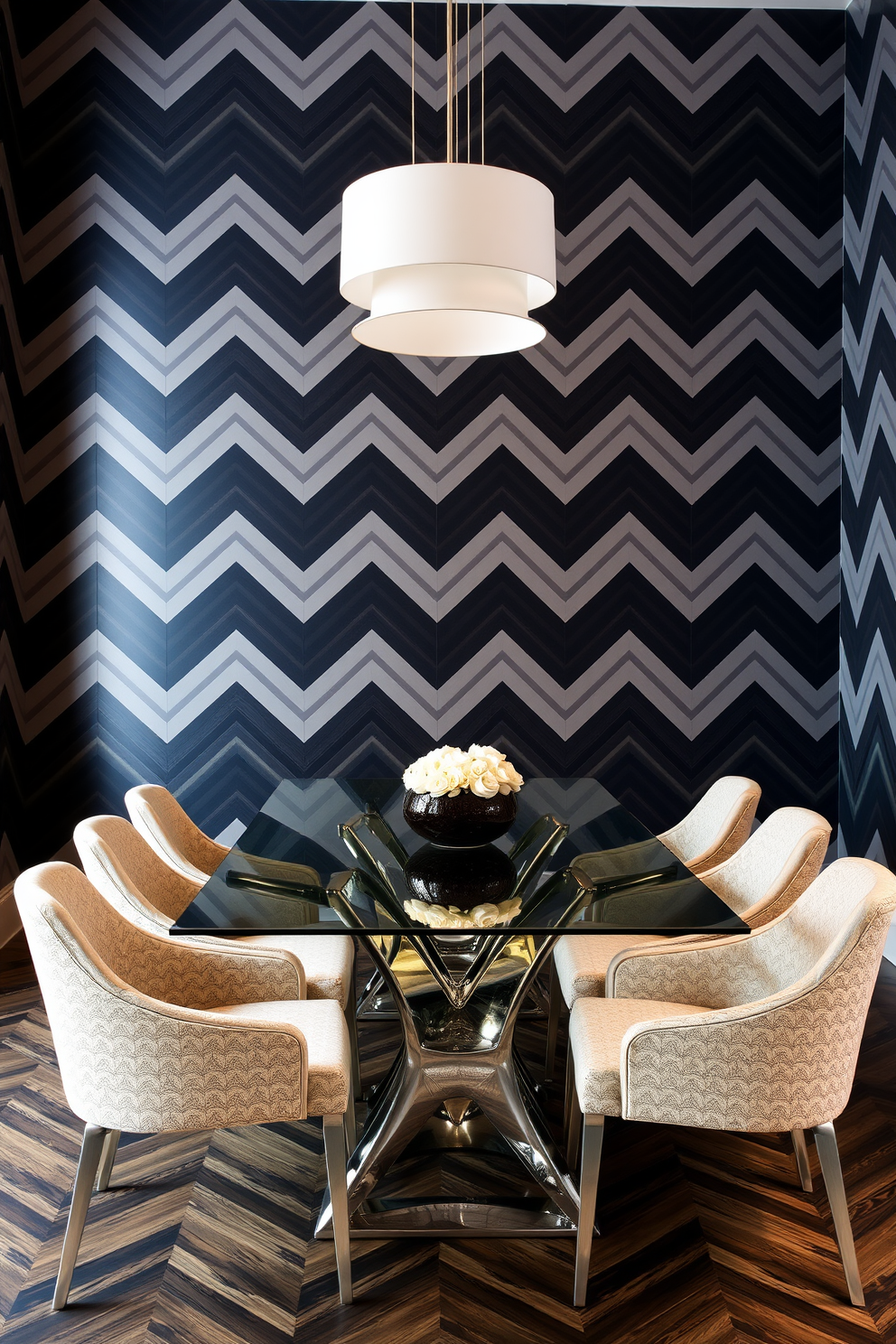 Chevron Wallpaper Decorating Ideas 18