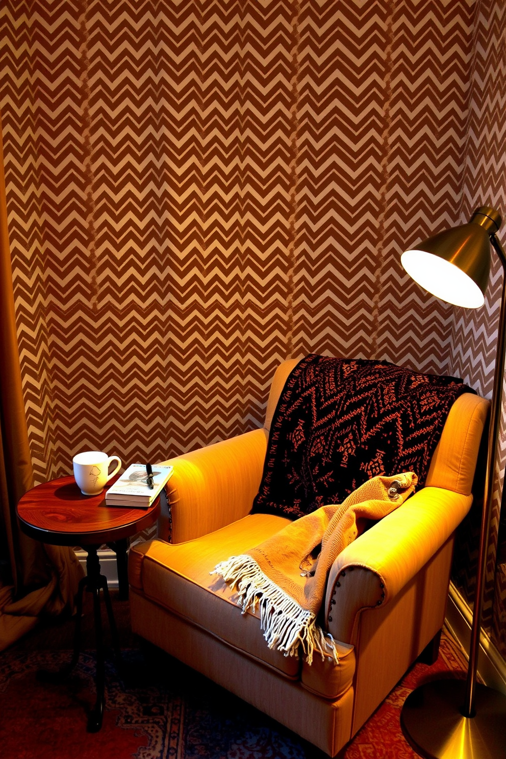 Chevron Wallpaper Decorating Ideas 22