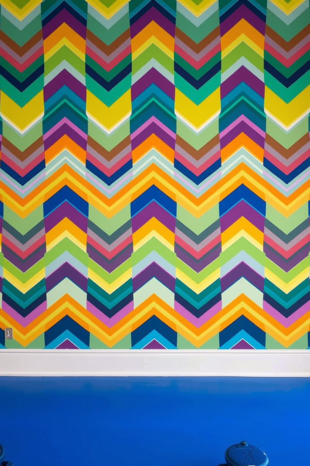 Chevron Wallpaper Decorating Ideas 23