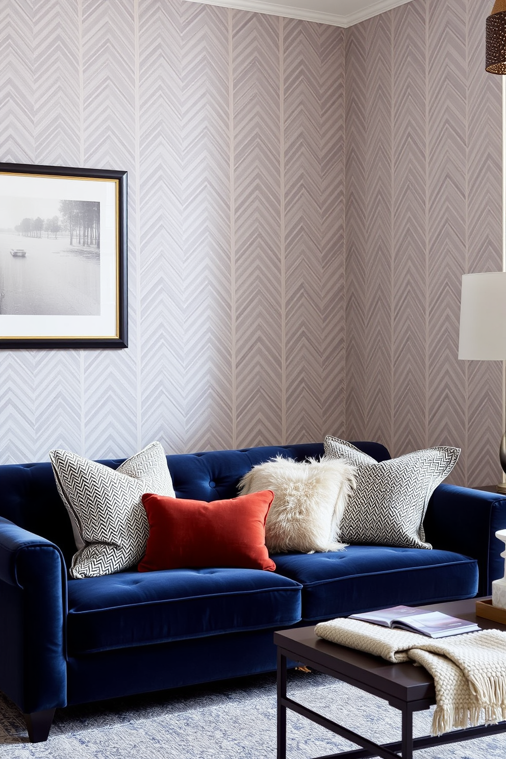 Chevron Wallpaper Decorating Ideas 25