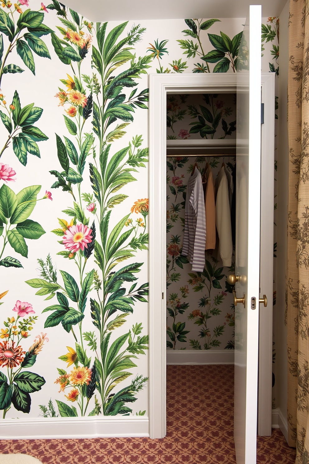 Closet Wallpaper Decorating Ideas 12