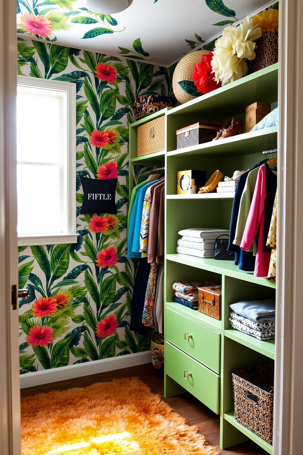 Closet Wallpaper Decorating Ideas 14