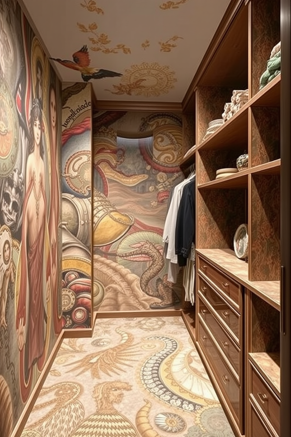 Closet Wallpaper Decorating Ideas 19